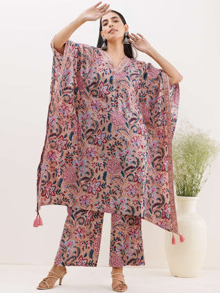 Sukoon Diya Kaftan Co-ord Set