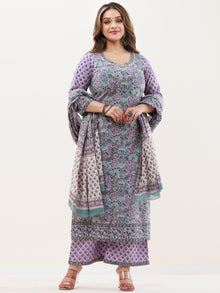 Gazal Mohak Set Of Kurta Palazzo Dupatta