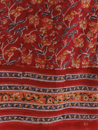 Hand Block Printed Cotton Fabric Per Meter - F001F2755