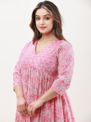 Gazal Prerna Set Of Anarkali Pants Dupatta