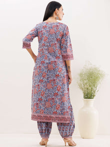 Rozana Nayab Set Of Kurta Salwar Pants Dupatta