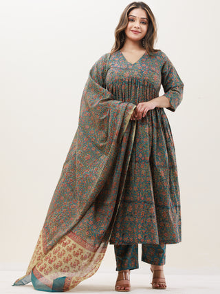 Gazal Naina Set Of Anarkali Pants Dupatta