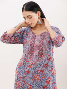 Rozana Nayab Set Of Kurta Salwar Pants Dupatta