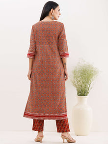 Ajrakh Meenal Kurta