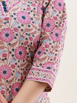 Gazal Ruhi Set Of Kurta Pants Dupatta