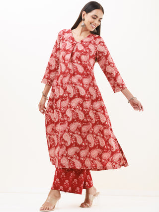 Umang Mohak Set Of Kurta Pants Dupatta