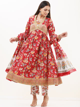 Umang Karuna Set Of Kurta Pants Dupatta