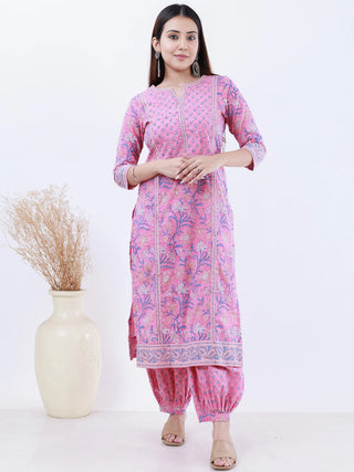 Roz Zoya Set Of Kurta Pants Dupatta