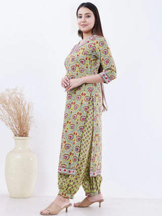 Roz Nia Set Of Kurta Pants Dupatta