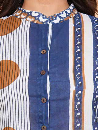 Roz Neha Set Of Straight Kurta Pants Dupatta