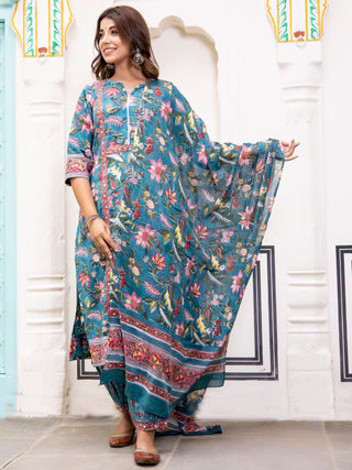 Jashn Mehnaz Set Of Kurta Pants Dupatta