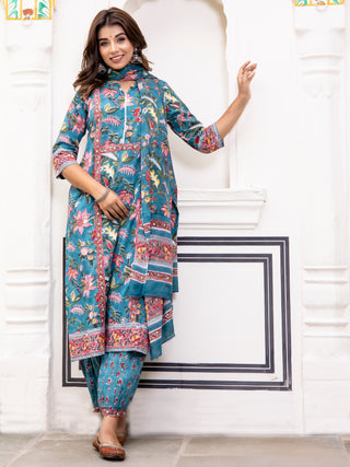 Jashn Mehnaz Set Of Kurta Pants Dupatta
