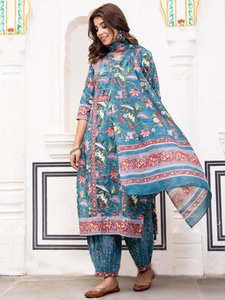 Jashn Mehnaz Set Of Kurta Pants Dupatta