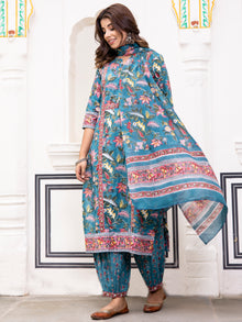 Jashn Mehnaz Set Of Kurta Pants Dupatta