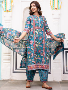 Jashn Mehnaz Set Of Kurta Pants Dupatta