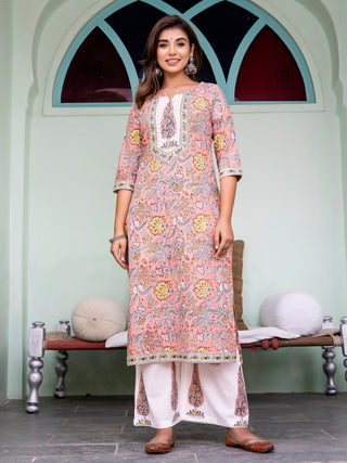 Jashn Megha Set Of Kurta Pants Dupatta