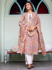 Jashn Megha Set Of Kurta Pants Dupatta