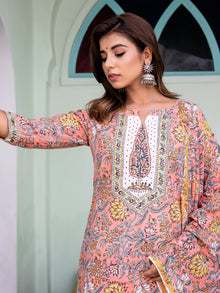 Jashn Megha Set Of Kurta Pants Dupatta