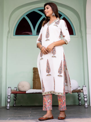 Jashn Nayan Set Of Kurta Pants Dupatta