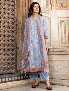 Jashn Ruhi Set Of Angrakha Kurta Pants Dupatta