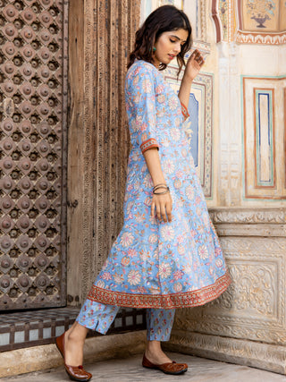 Jashn Ruhi Set Of Angrakha Kurta Pants Dupatta
