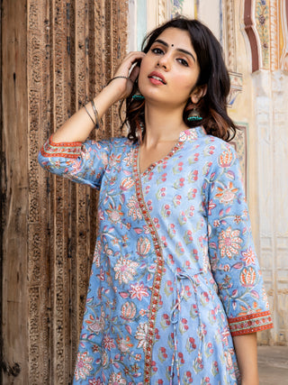 Jashn Ruhi Set Of Angrakha Kurta Pants Dupatta