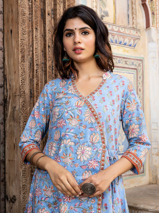 Jashn Ruhi Set Of Angrakha Kurta Pants Dupatta