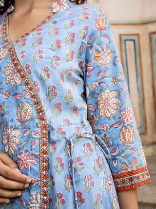 Jashn Ruhi Set Of Angrakha Kurta Pants Dupatta