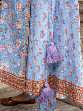 Jashn Ruhi Set Of Angrakha Kurta Pants Dupatta