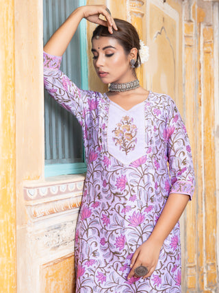 Utsav Nayan Chanderi Silk Kurta