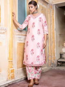 Utsav Jhalak Chanderi Silk Kurta