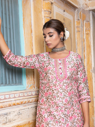 Utsav Naina Chanderi Silk Kurta