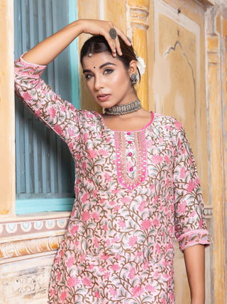Utsav Naina Chanderi Silk Kurta