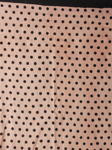 Maroon Black Hand Block Painted & Printed in Natural Colors Cotton Mul Saree - S031701005