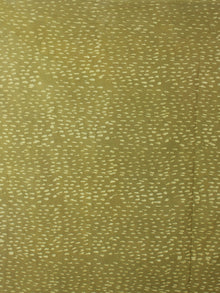 Asparagus Green Hand Block Printed in Natural Colors Cotton Mul Saree - S031701011