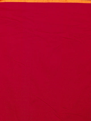 Red Black Ivory Ikat Handwoven Pochampally Cotton Saree - S031701054