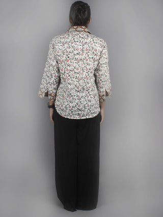 Multi Color Hand Block Printed Shirt- S3517011