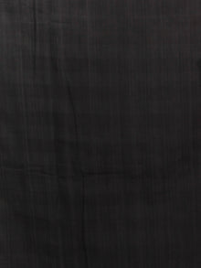 Orange Ivory Black Ikat Handwoven Pochampally Mercerized Cotton Saree - S031701455