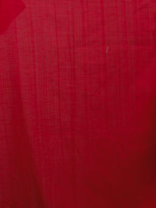 Black Maroon Red Grey Ivory Handwoven Pochampally Mercerized Cotton Saree - S031701460
