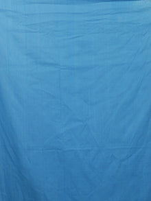 Pastel Brown Yellow Blue Ivory Handwoven Pochampally Mercerized Cotton Saree - S031701461
