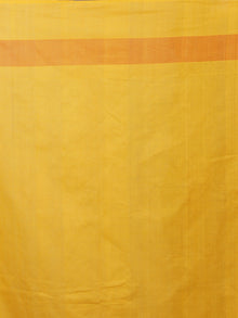 Maroon Yellow Ivory Handwoven Pochampally Mercerized Cotton Saree - S031701464