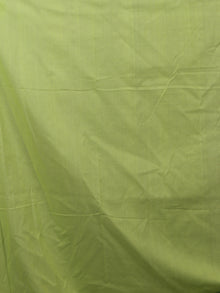Pastel Pink Green Ivory Ikat Handwoven Pochampally Mercerized Cotton Saree - S031701476