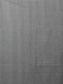 Pastel Grey Ivory Ikat Handwoven Pochampally Mercerized Cotton Saree - S031701511
