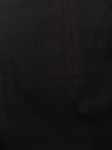 Rust Orange Black Red White Double Ikat Handwoven Pasapalli Cotton Saree - S031701545