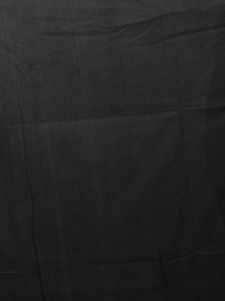 Grey Ivory Black Red Double Ikat Handwoven Pochampally Mercerized Cotton Saree - S031701550