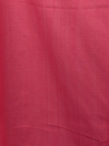 Ivory Pink Green Grey Ikat Handwoven Pochampally Mercerized Cotton Saree - S031701553