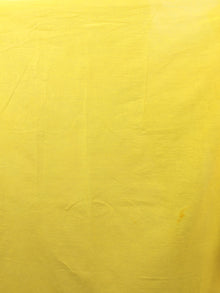 Yellow Green Pink Hand Shibori Dyed Cotton Saree - S031701575