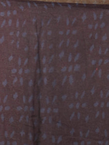 Deep Indigo Red Hand Block Printed Chiffon Saree - S031701867
