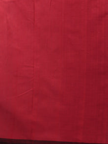 Black Red Ivory Yellow Ikat Handwoven Pochampally Mercerized Cotton Saree - S031701905