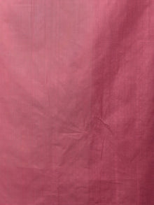 Black Pink Green Ikat Handwoven Ganga Jamuna Border Pochampally Cotton Saree - S031701911